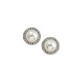 Framed Pearl Stud Earrings